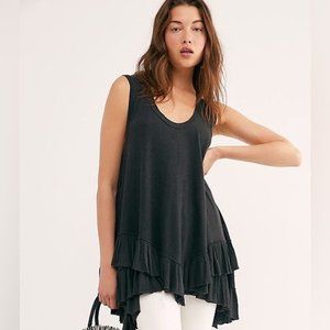 Free People “Shimmy Sasha Tank” Linen Blend XS